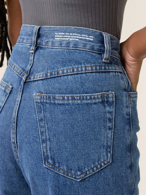 Calça Jeans Wide Leg Buriti Azul Médio