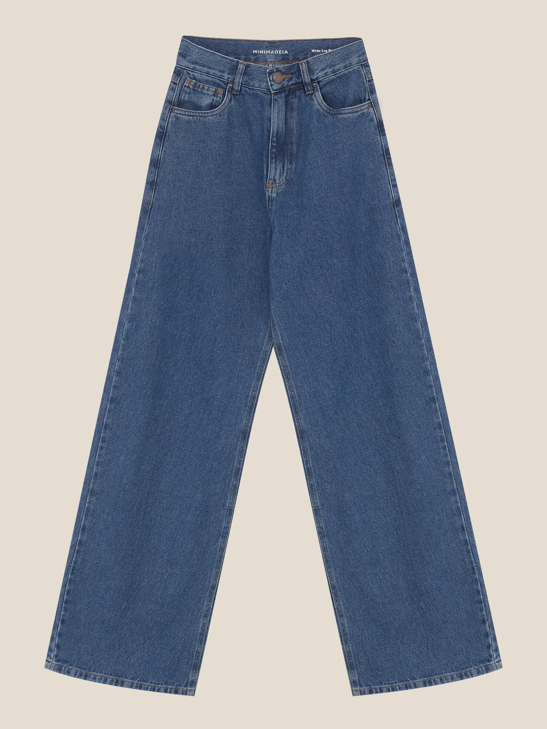 Calça Jeans Wide Leg Buriti Azul Médio
