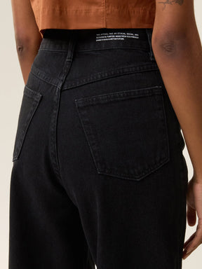 Calça Jeans Wide Leg Buriti Preta