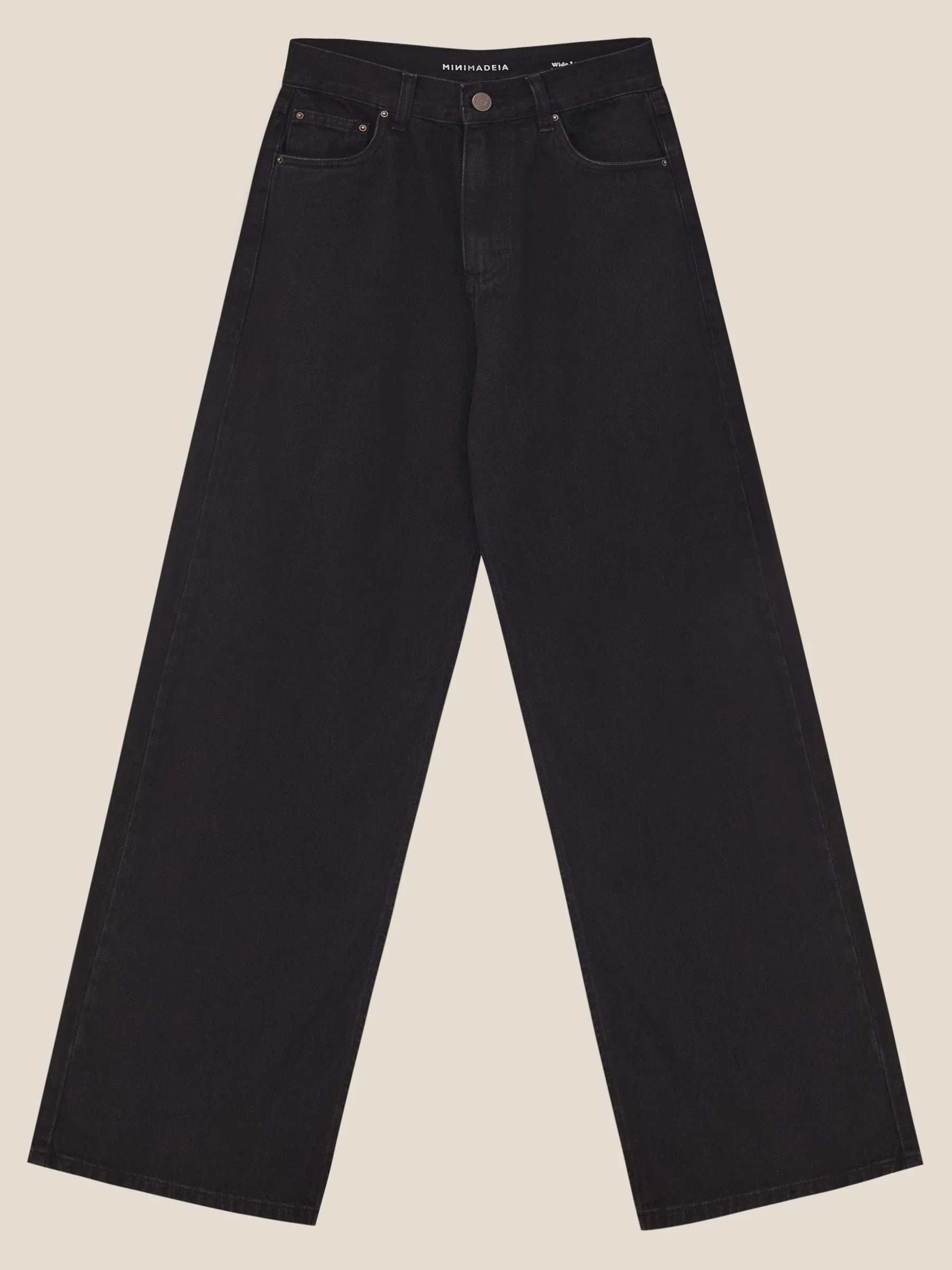 Calça Jeans Wide Leg Buriti Preta