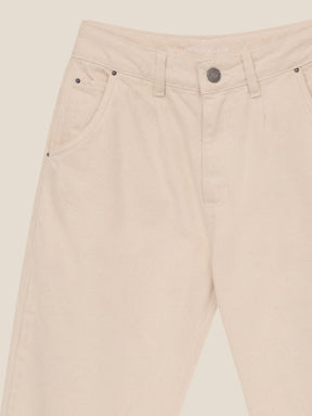 Calça Jeans Slouchy Cacau Bege