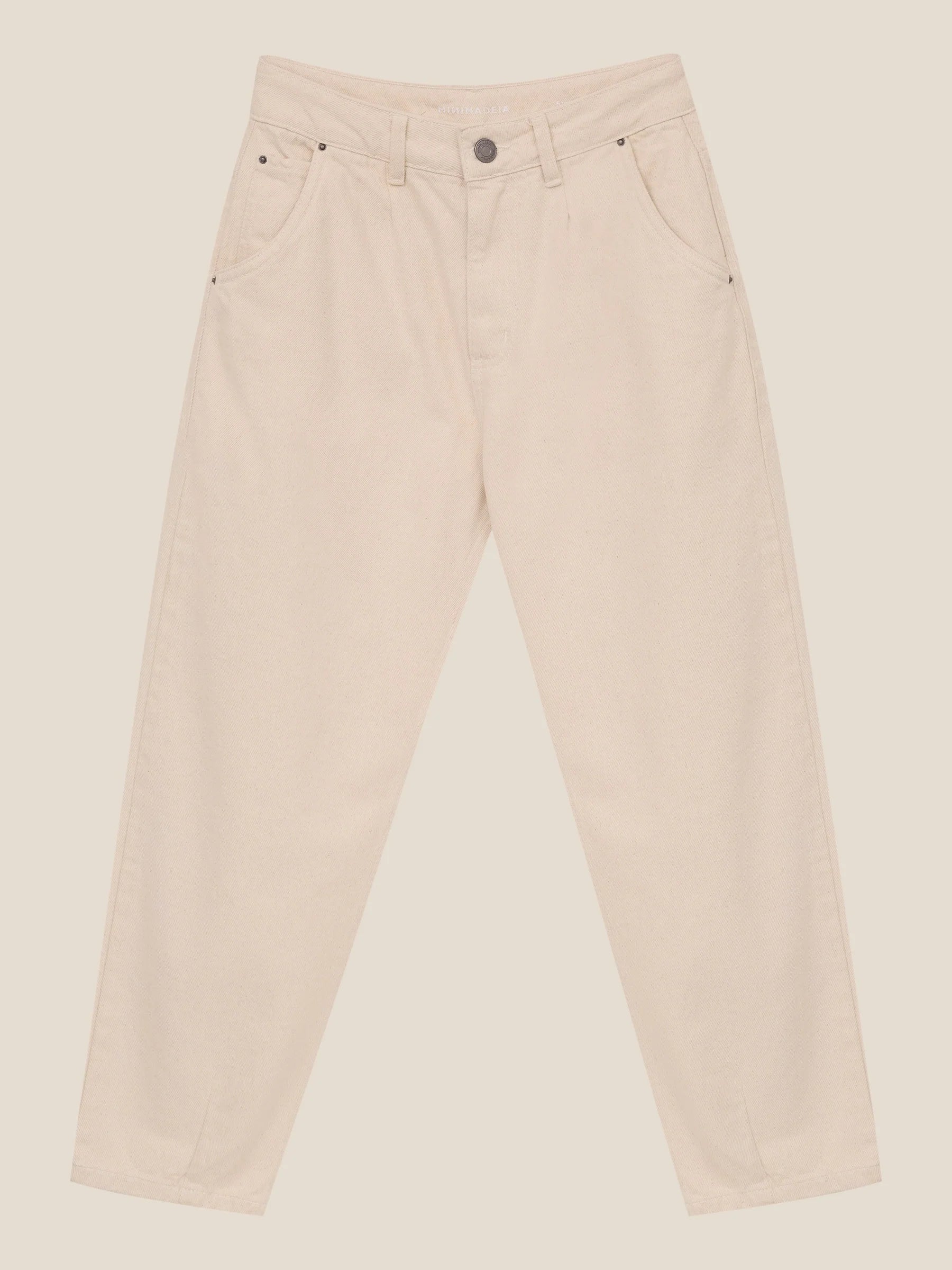 Calça Jeans Slouchy Cacau Bege