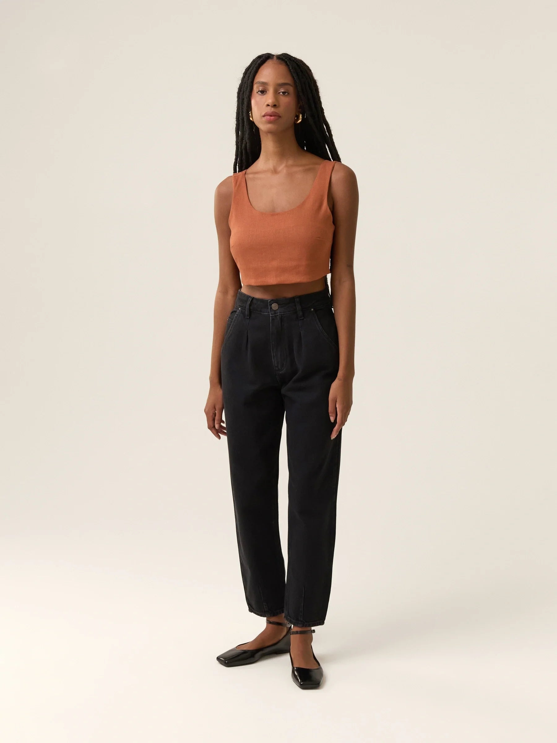 Calça Jeans Slouchy Cacau Preta