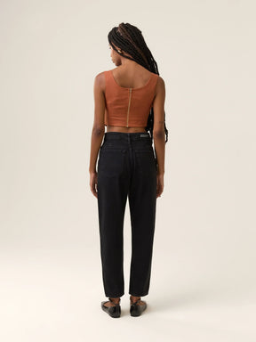 Calça Jeans Slouchy Cacau Preta