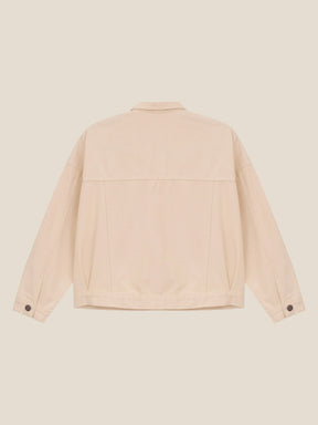 Jaqueta Jeans Oversized Andiroba Bege