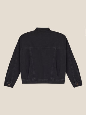 Jaqueta Jeans Oversized Andiroba Preta