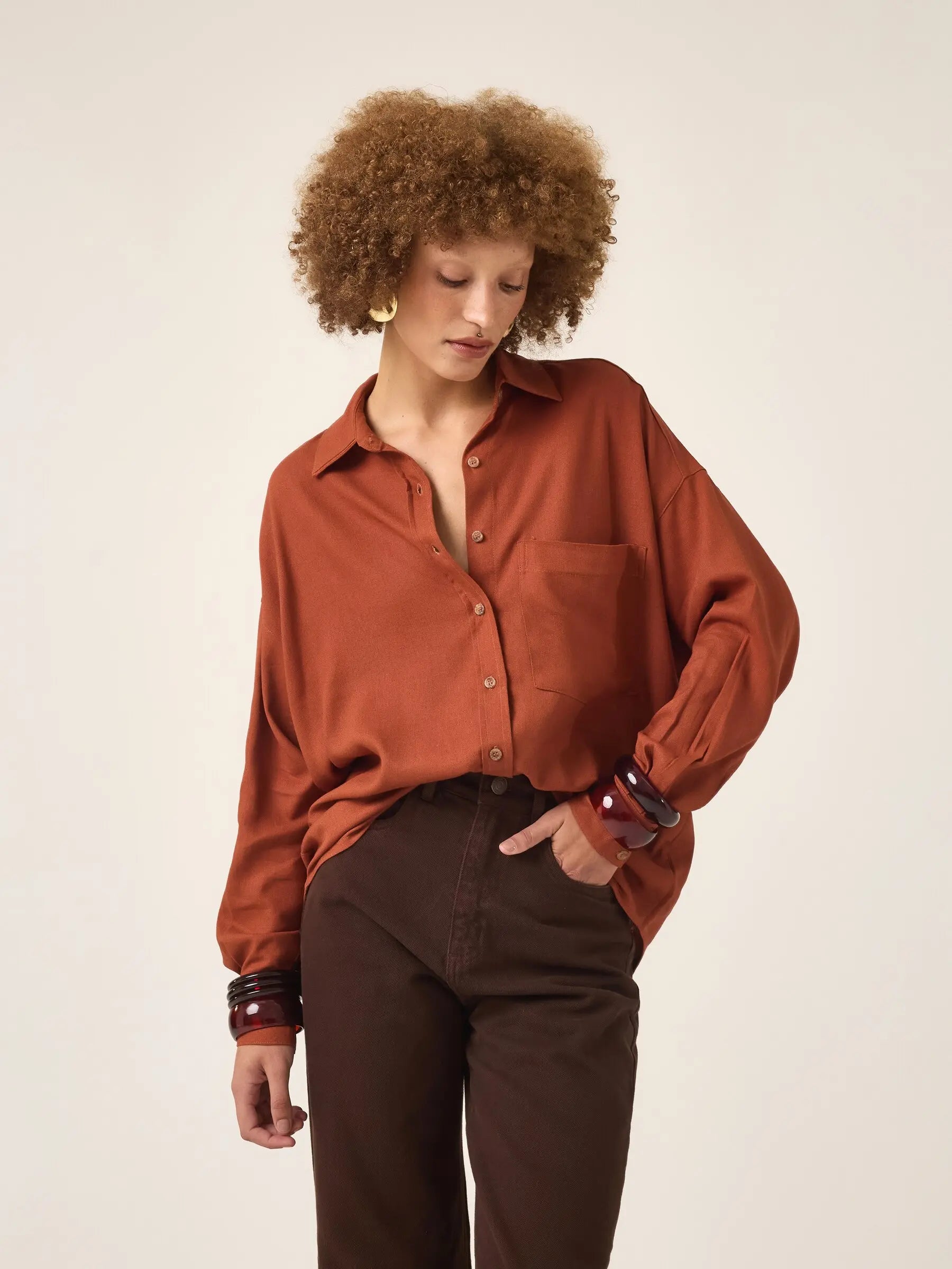 Camisa Cupuaçu Terracota