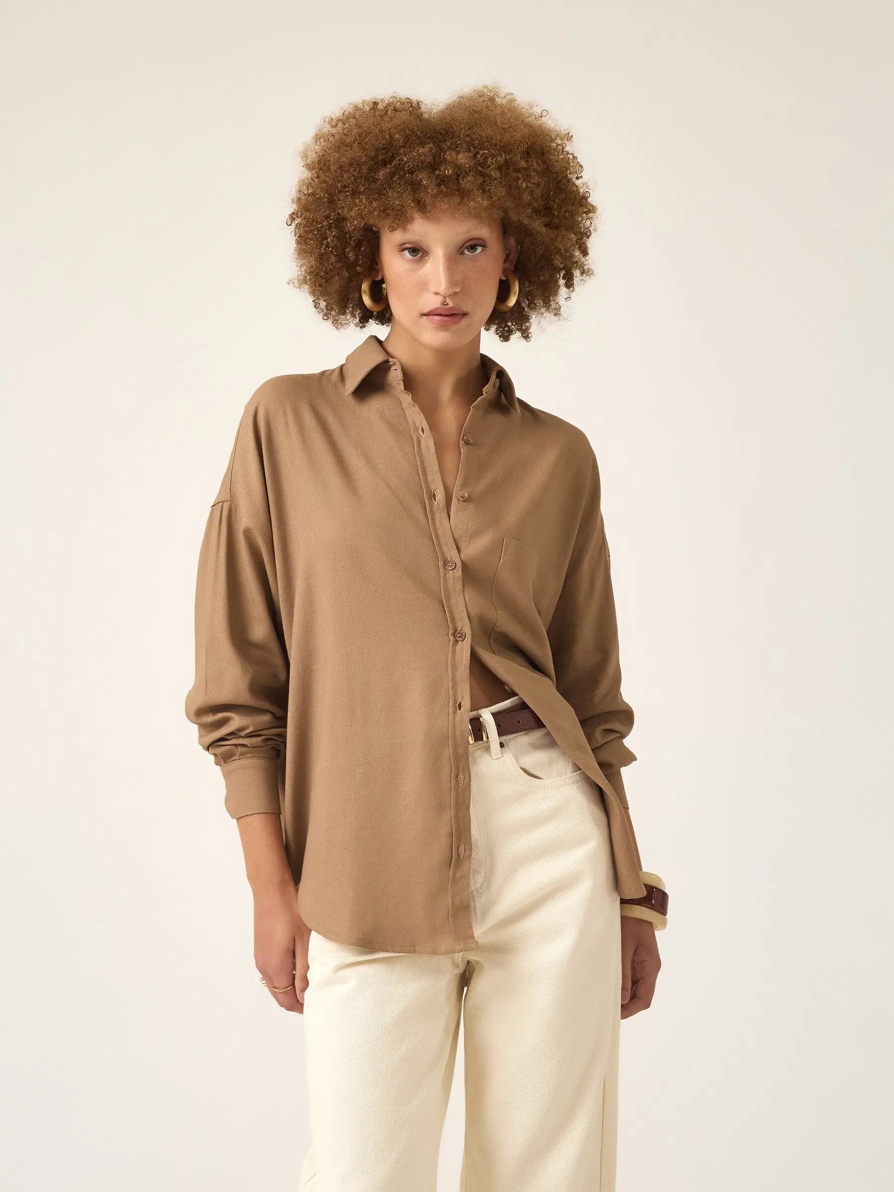 Camisa Cupuaçu Marrom Claro