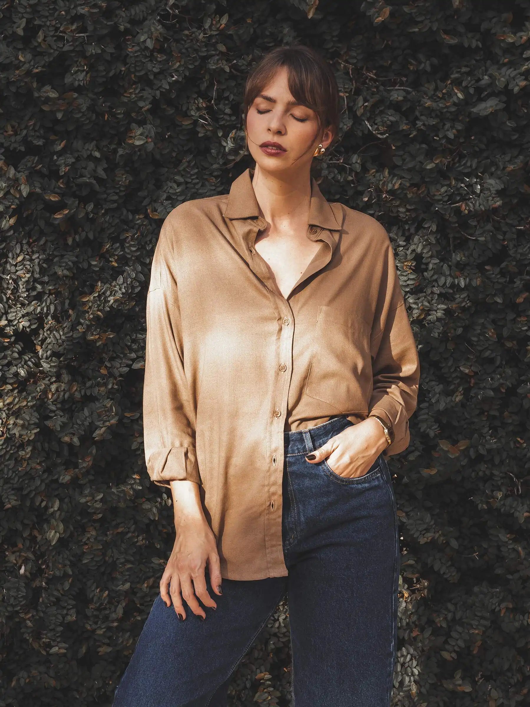 Camisa Cupuaçu Marrom Claro