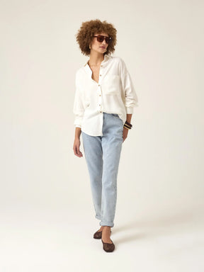 Calça Jeans Mom Jequitibá Azul Claro