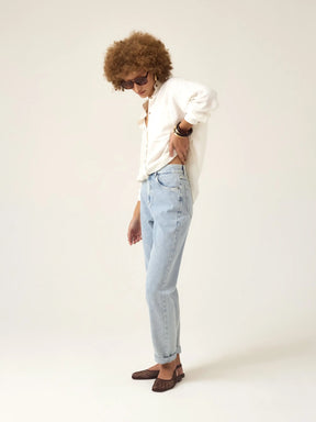 Calça Jeans Mom Jequitibá Azul Claro