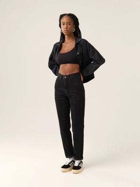 Calça Jeans Mom Jequitibá Preta