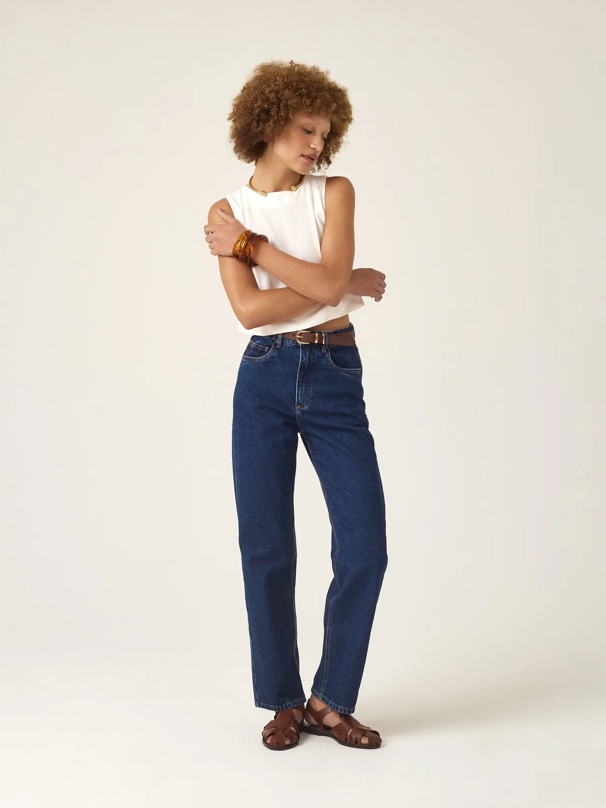 Calça Jeans Reta Araçá Azul Escuro