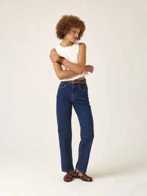 Calça Jeans Reta Araçá Azul Escuro