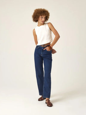 Calça Jeans Reta Araçá Azul Escuro