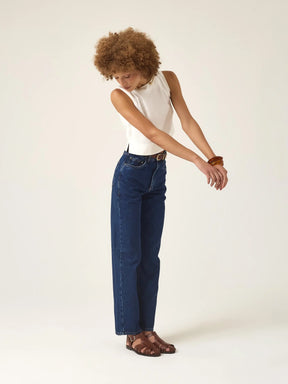 Calça Jeans Reta Araçá Azul Escuro