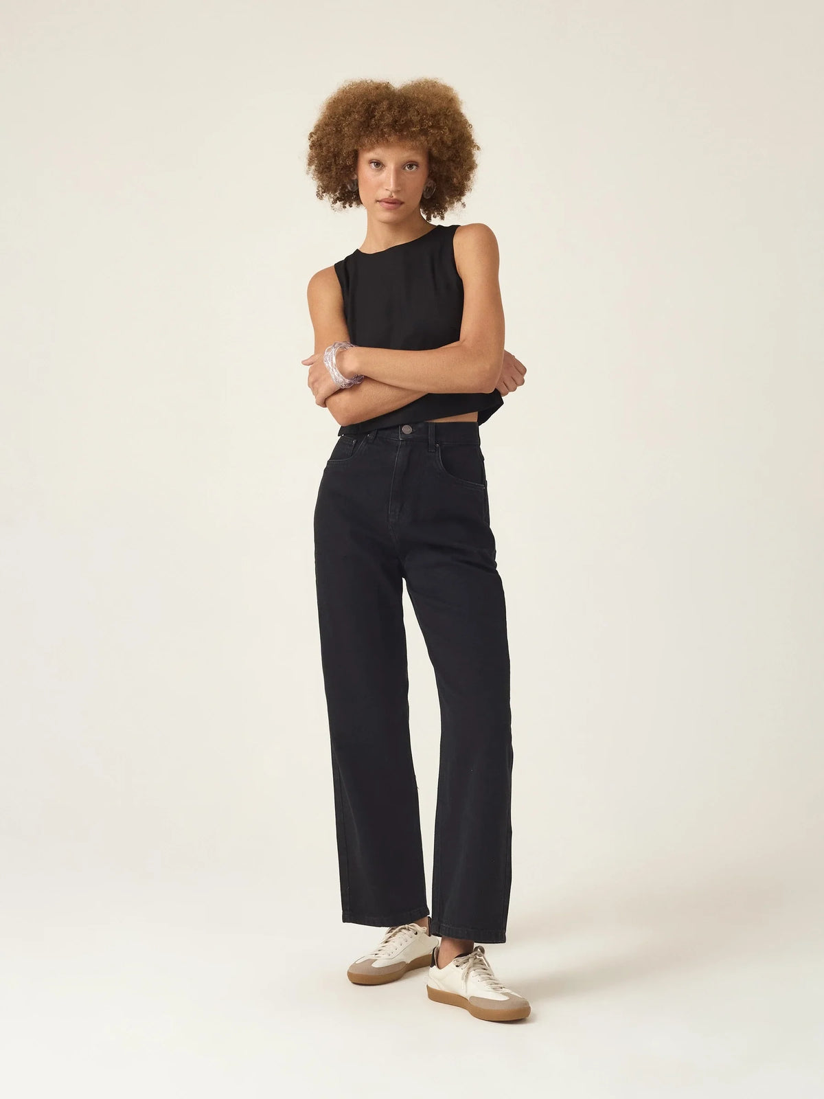 Calça Jeans Reta Araçá Preta