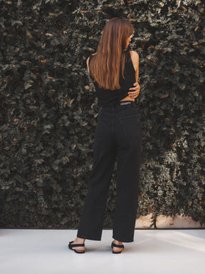 Calça Jeans Reta Araçá Preta