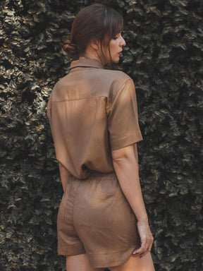 Camisa Jambo Marrom Claro