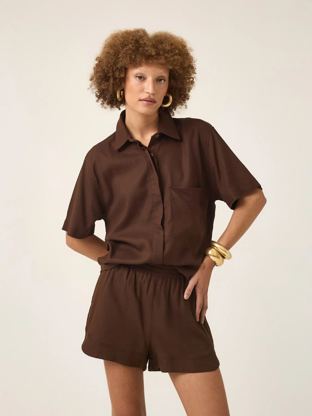 Camisa Jambo Marrom Escuro