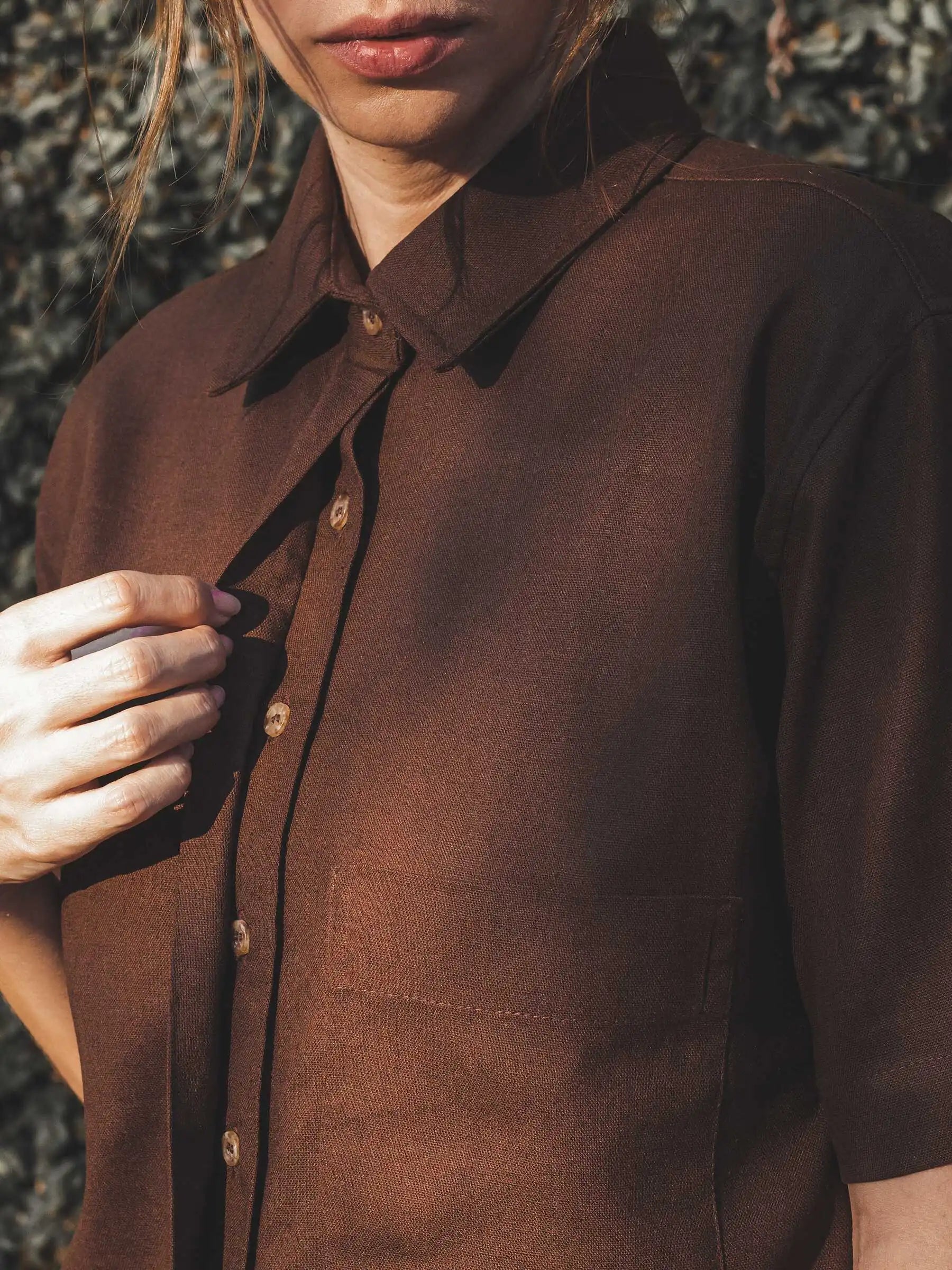 Camisa Jambo Marrom Escuro