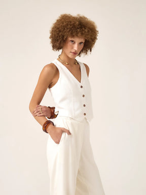 Colete Calêndula Off White