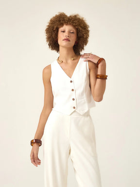 Colete Calêndula Off White