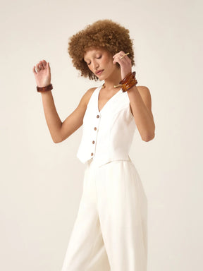 Colete Calêndula Off White