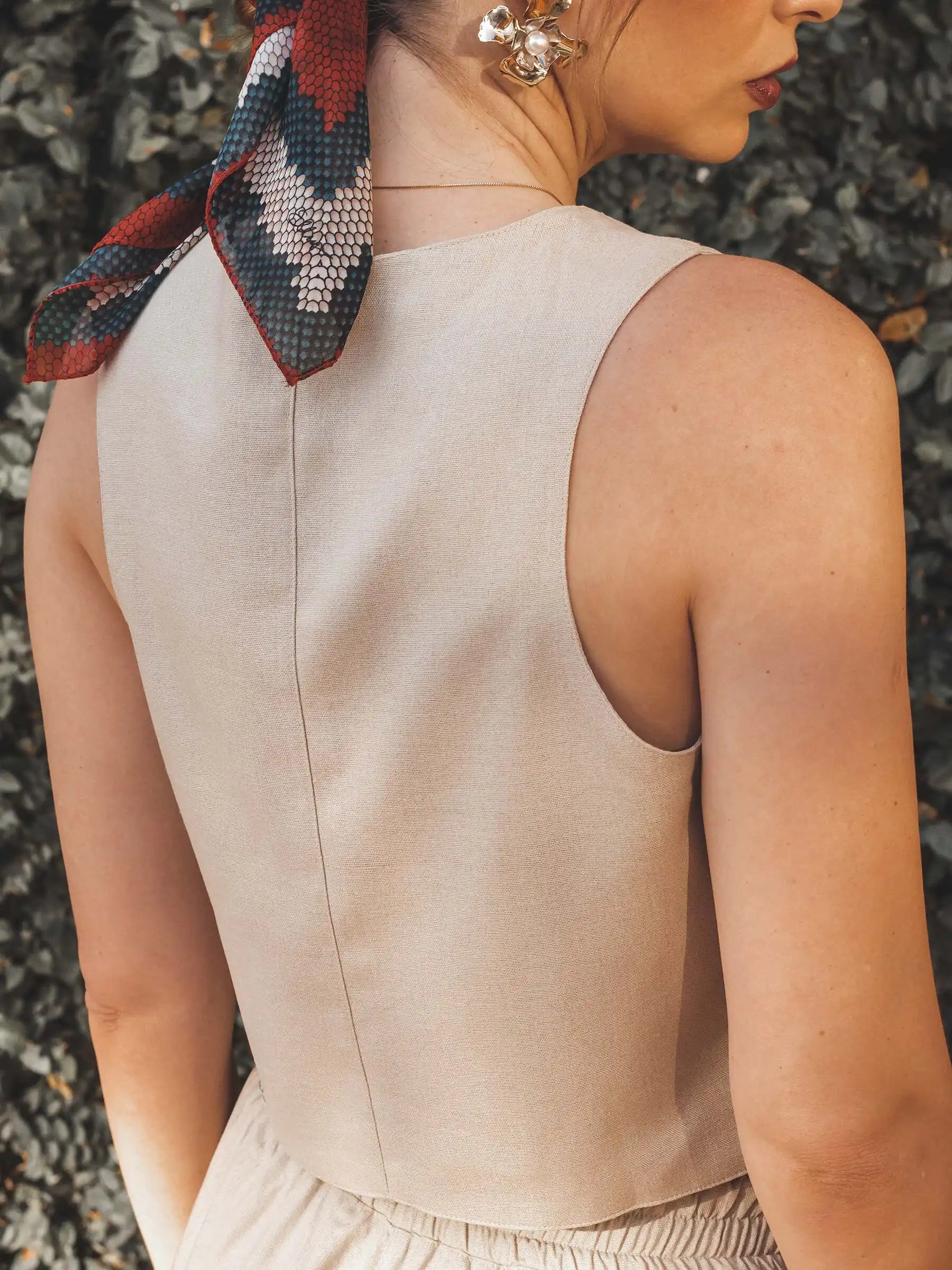 Colete Calêndula Bege Claro