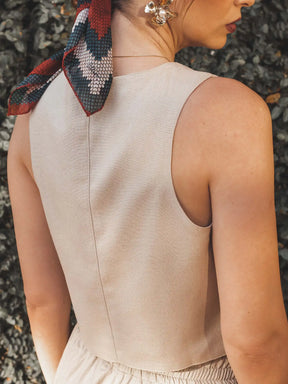 Colete Calêndula Bege Claro