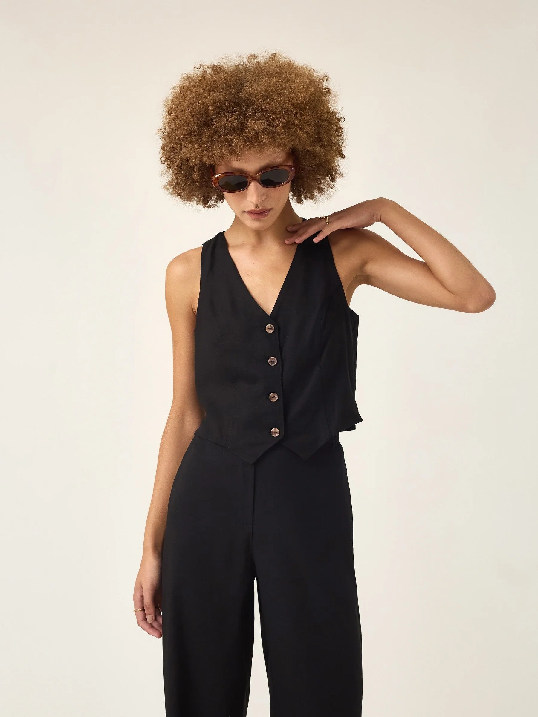 Colete Calêndula Preto