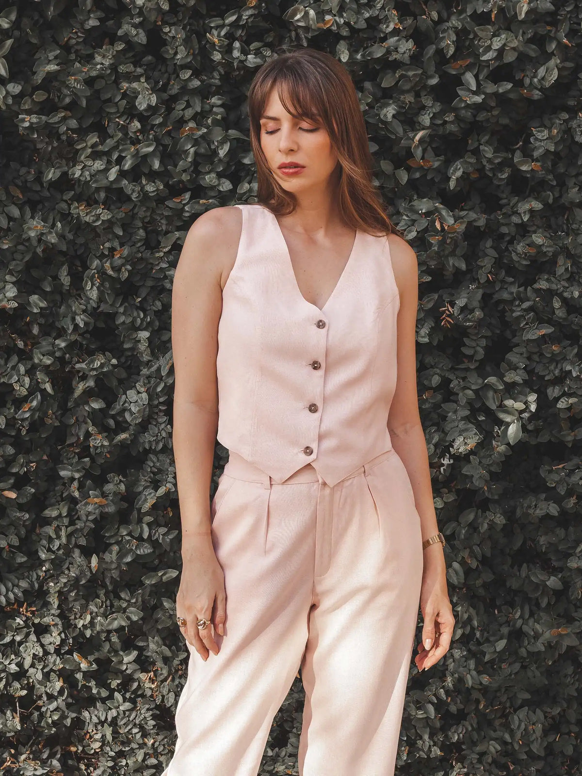 Colete Calêndula Rosa Claro