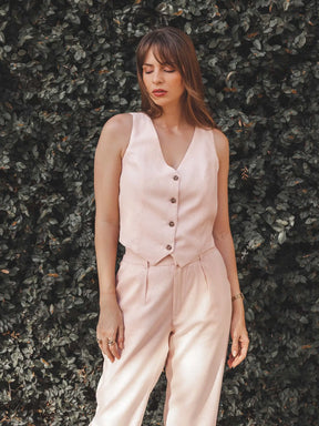 Colete Calêndula Rosa Claro