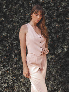 Colete Calêndula Rosa Claro