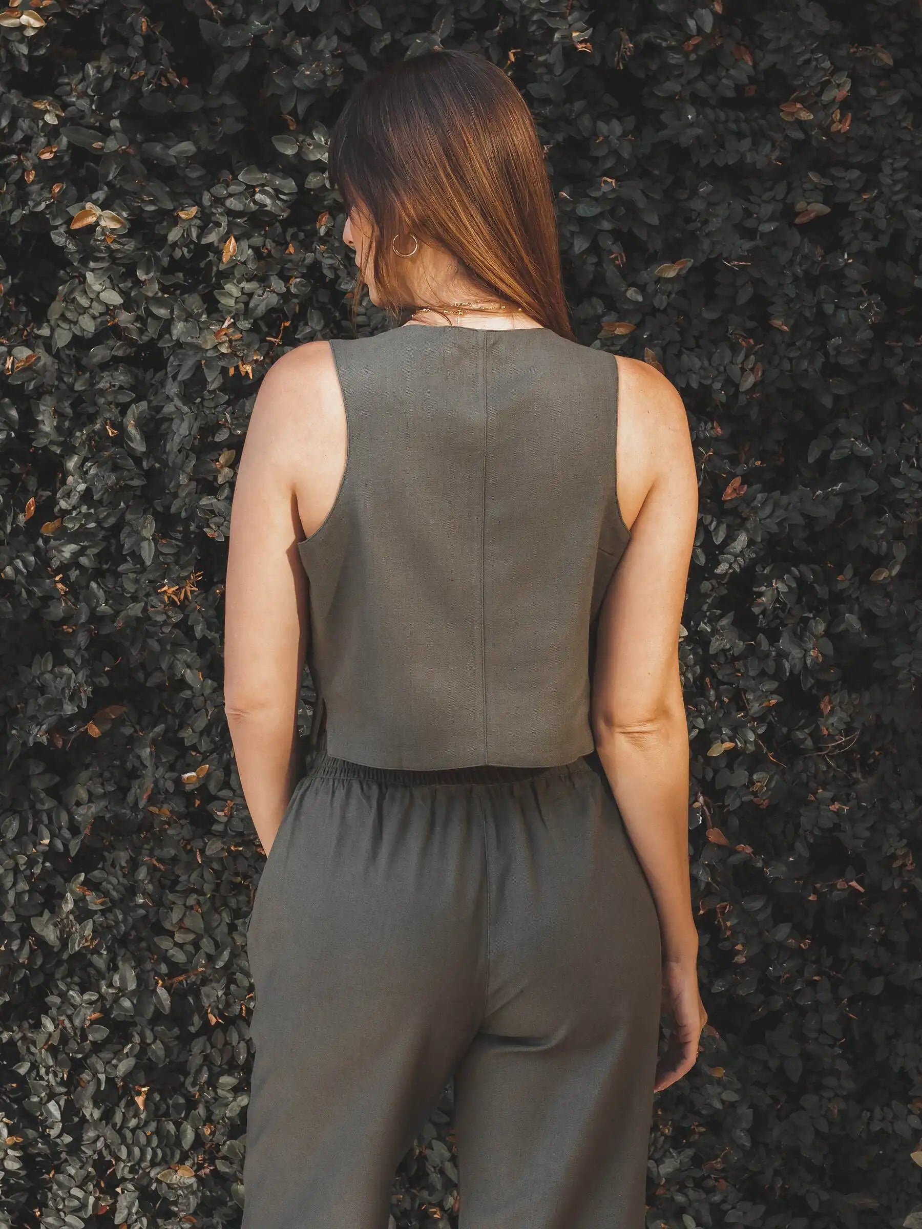 Colete Calêndula Verde Escuro