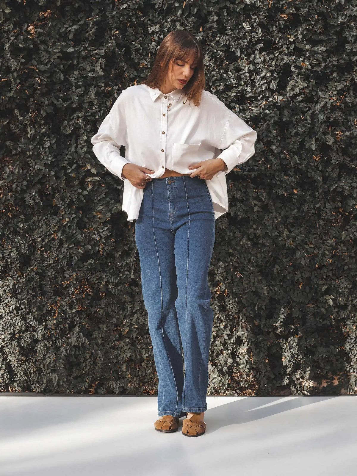 Calça Jeans Reta Mandacaru Azul Médio