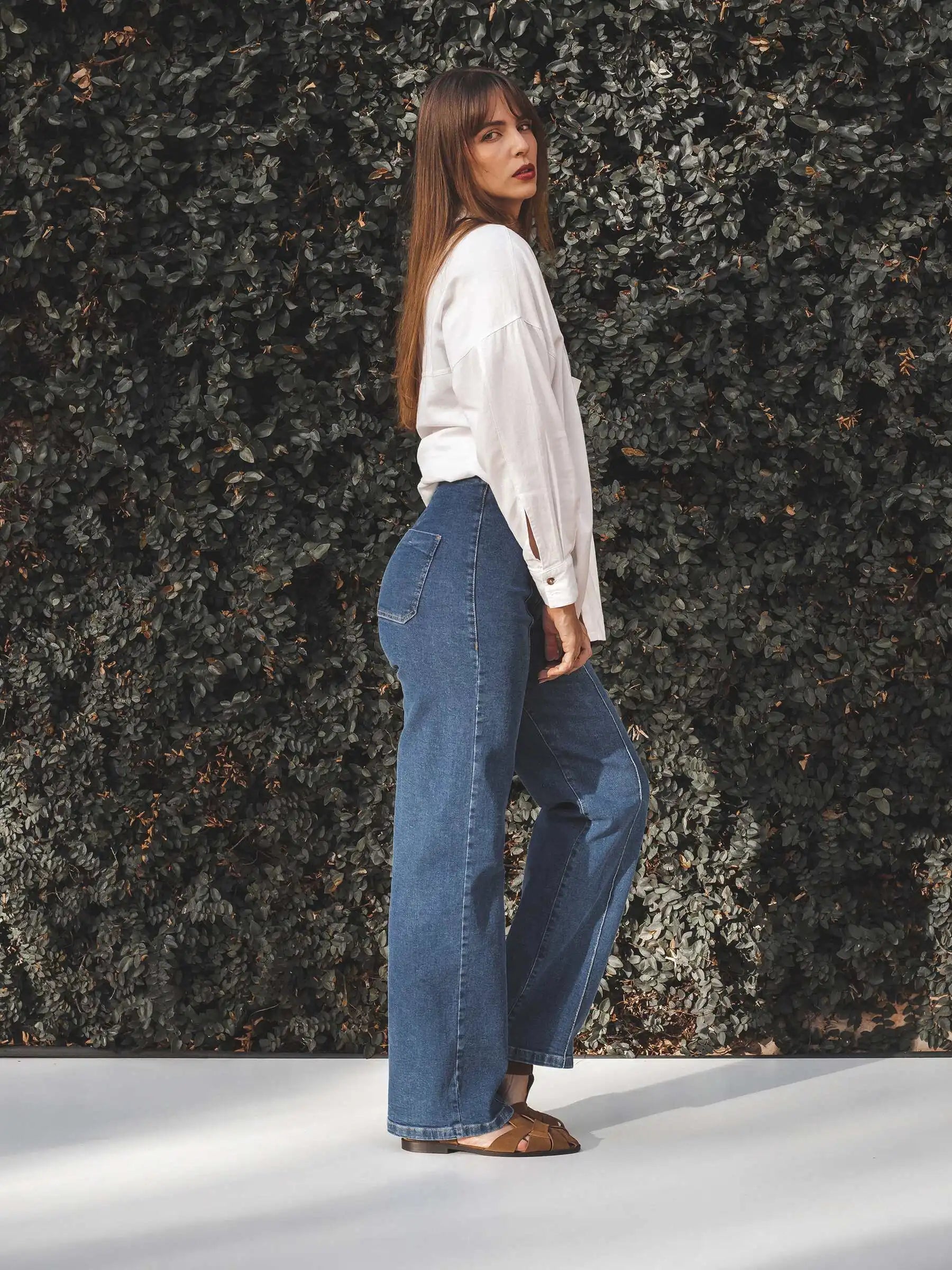 Calça Jeans Reta Mandacaru Azul Médio