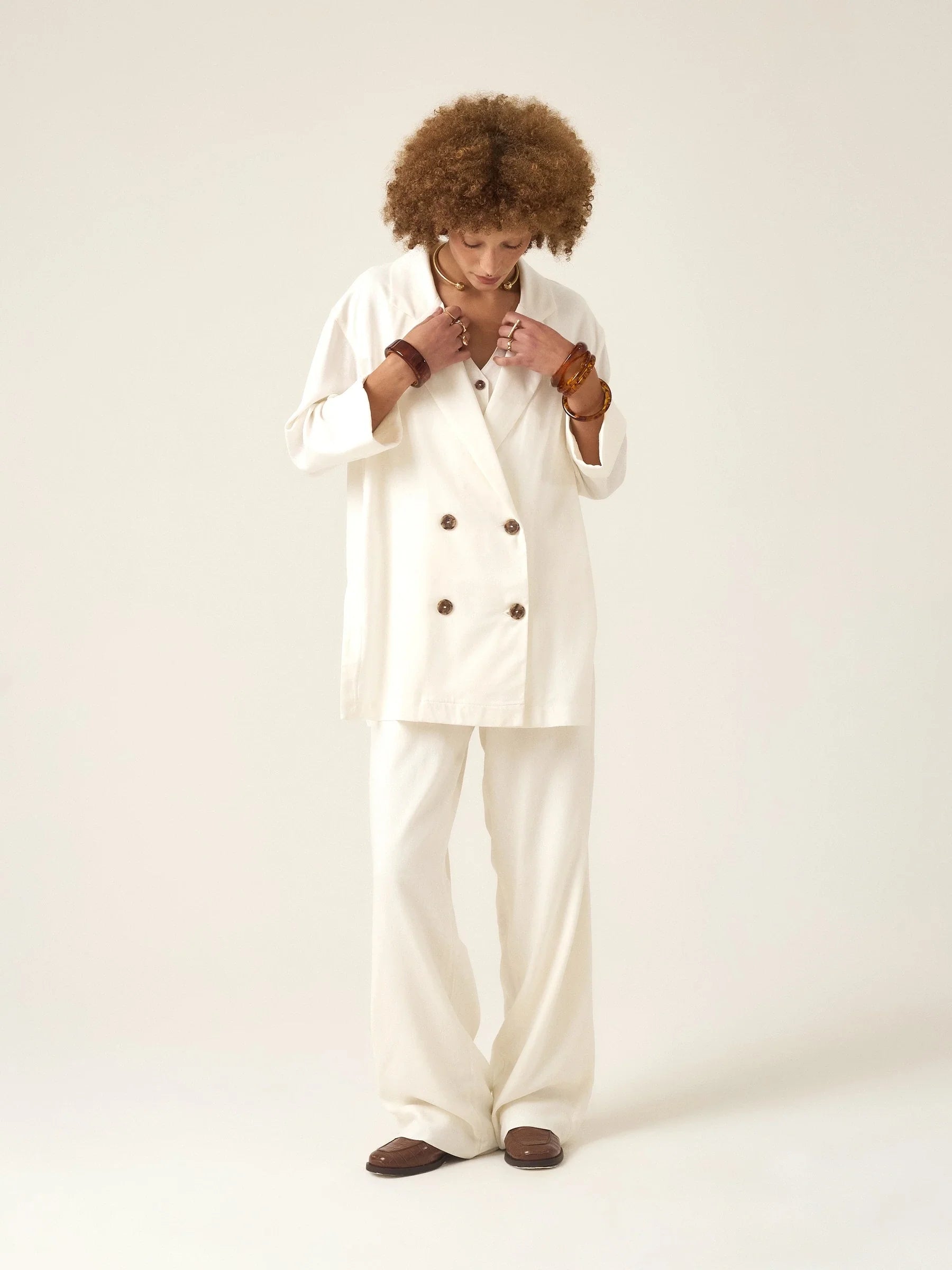 Blazer Sândalo Off White