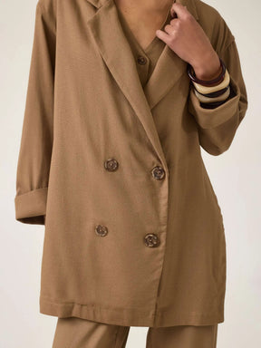 Blazer Sândalo Marrom Claro