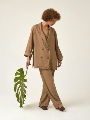 Blazer Sândalo Marrom Claro