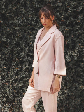 Blazer Sândalo Rosa Claro