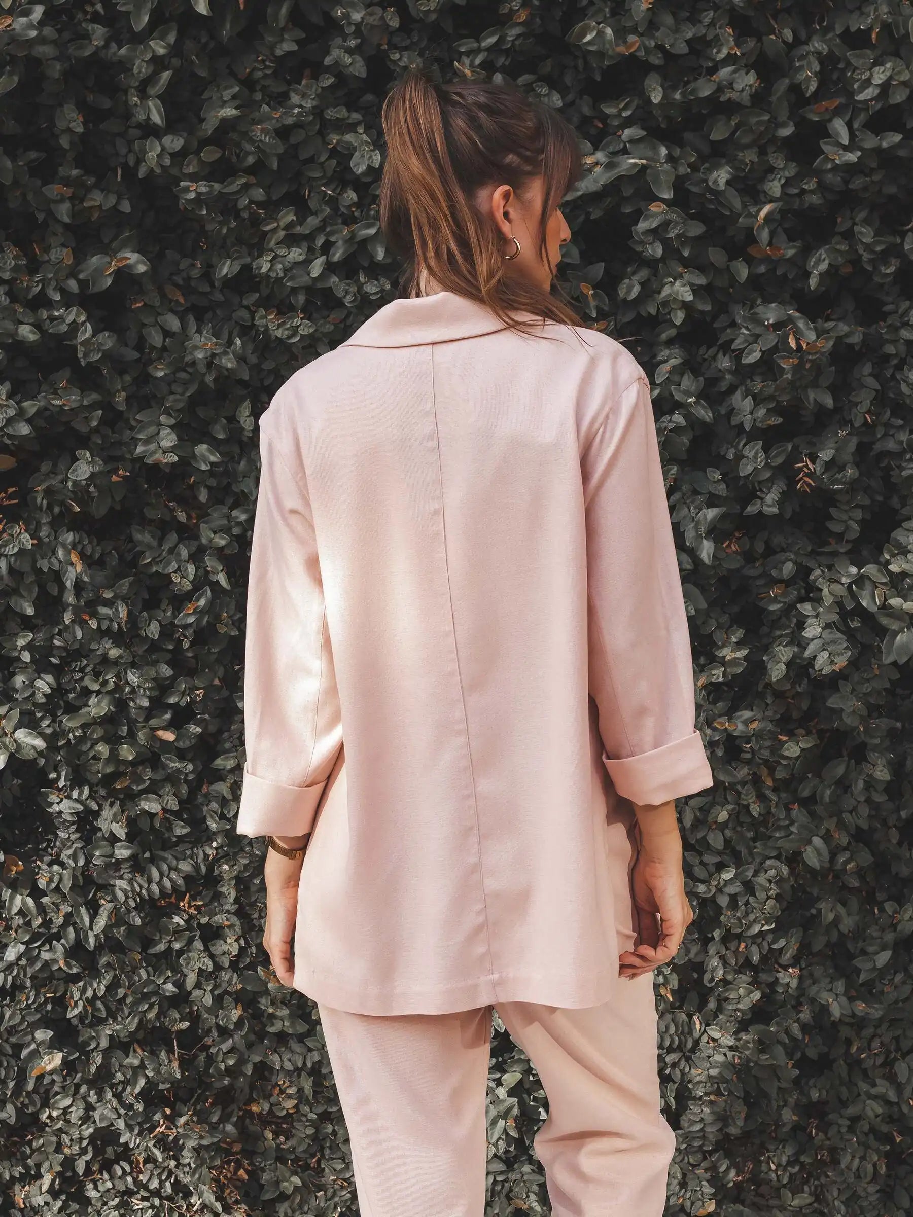 Blazer Sândalo Rosa Claro