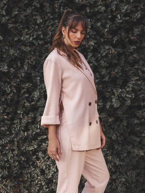 Blazer Sândalo Rosa Claro