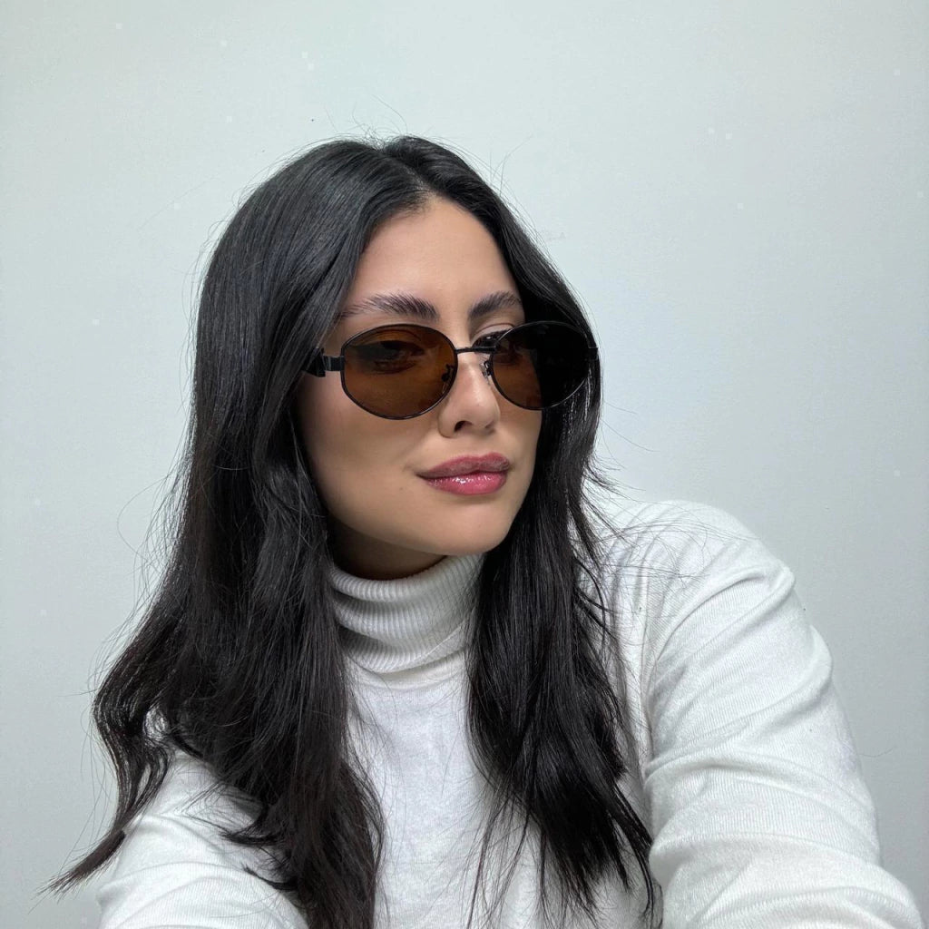 Óculos de Sol Feminino Hexagonal Rúbia