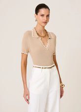 Polo Slim Fit Tricot Flavia Feminina