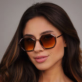 Óculos de Sol Feminino Hexagonal Dakota