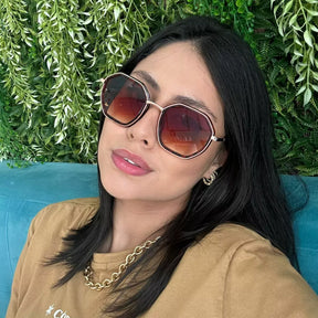 Óculos de Sol Feminino Hexagonal Dakota