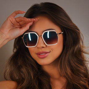 Óculos de Sol Feminino Quadrado Cereja